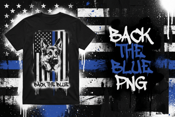 Back the Blue Police K9 American: A Bold Design for Loyal Supporters