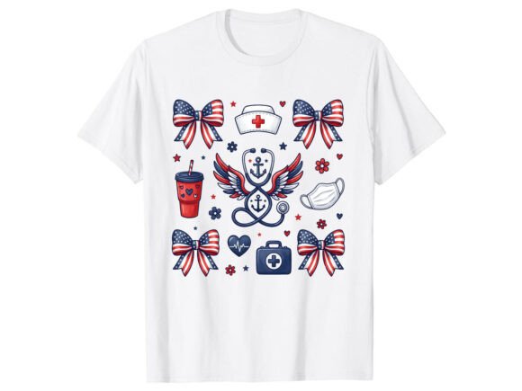 Celebrate with Patriotic Nurse Pride 4th of July TShirt
