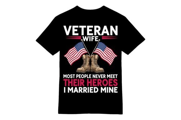 Celebrate Your Hero Husband with the Veteran Wife Heroes T-shirt