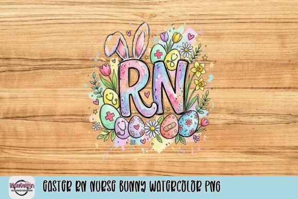 Easter RN Nurse Bunny Watercolor PNG: A Designer's Guide