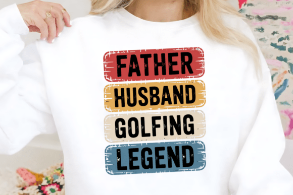 Father Husband Golfing Legend PNG: A Designer's Review