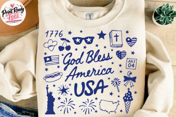 God Bless America PNG: 4th of July Design Essentials