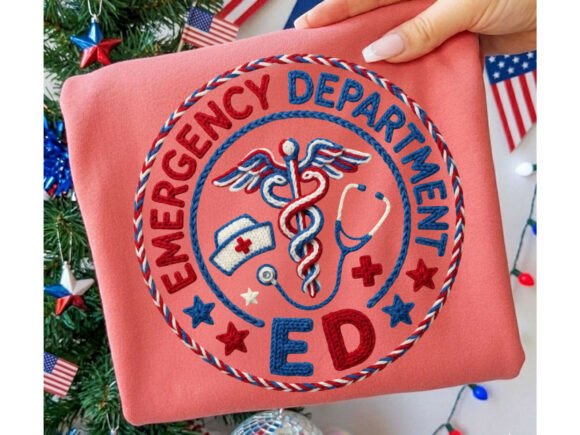 Honoring Heroes: The Emergency Department USA Nurse Tshirt Design