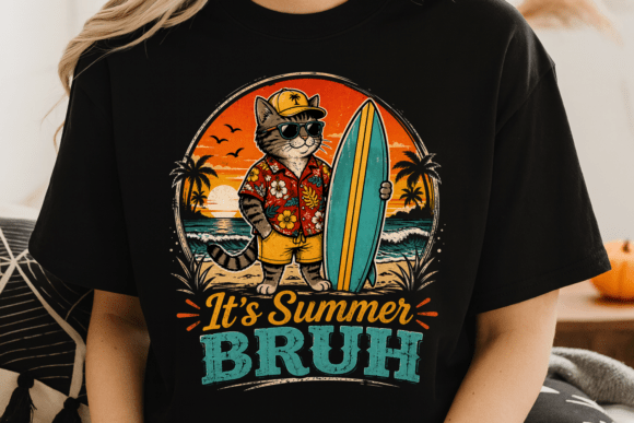 It’s Summer Bruh Cat Shirt PNG: Capturing the Vibe