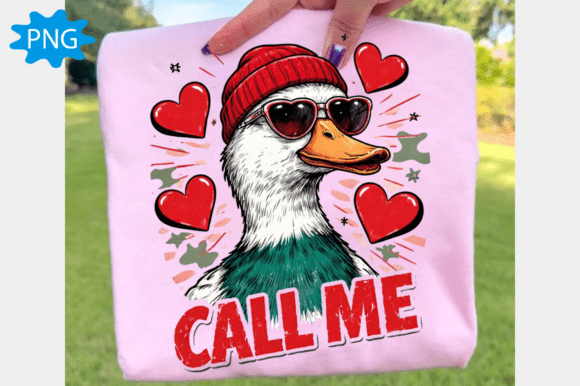 Unique Design Assets: Call Me PNG and Valentines Duck Hunting PNG