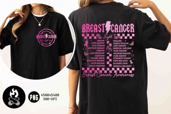 Unleash a Movement: The Breast Cancer Fight Tour PNG, Awareness Design